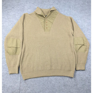 National Geographic Sweater Mens XXL Wool Vintage Military Outdoors Hiking Gorp